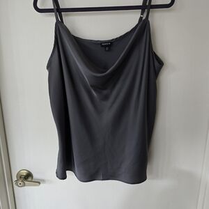Torrid Gray Women's Cowl Neck Top